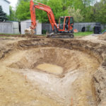 digging, excavating